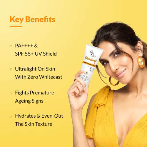 Fixderma: Shadow SPF 55+ Cream PA++++ UVA & UVB Filters -  75g