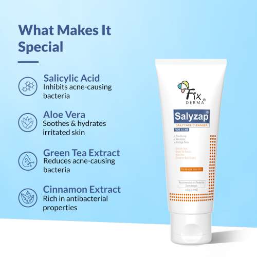 Fixderma: 2% Salicylic Acid Face Wash - 60ml