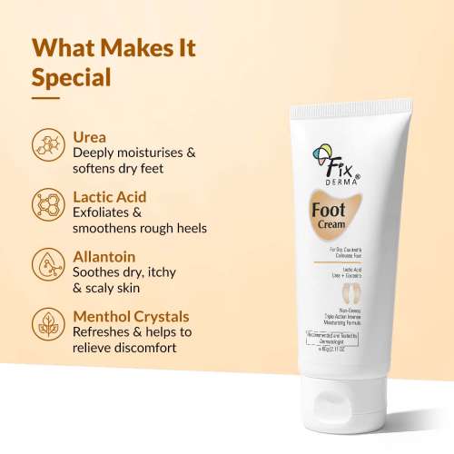 Fixderma: Foot Cream For Dry & Cracked Feet -  60ml Fixderma: Foot Cream For Dry & Cracked Feet -  60ml