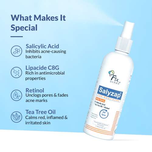 Fixderma: Salyzap 2% Salicylic Acid Body Wash  - 100ml