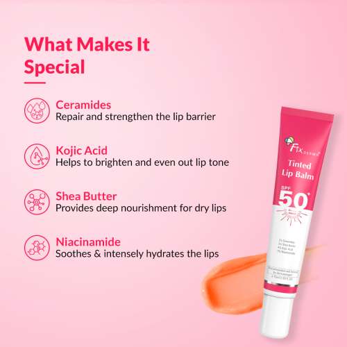 Fixderma: Shadow SPF 50 Lip Shield Pa+++ Lip Balm - 15g