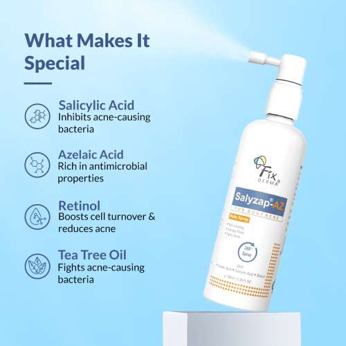 Fixderma: Salyzap AZ For Body Acne Spray  - 100ml