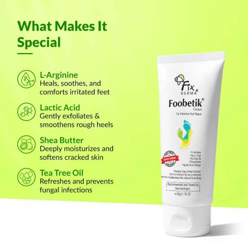 Fixderma: Foobetik Cream For Dry & Cracked Feet- 50gm