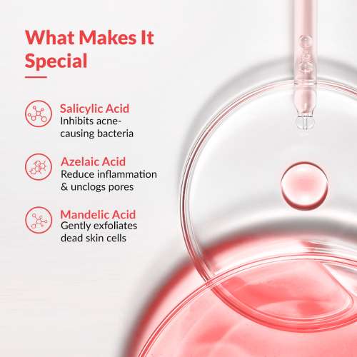 Fixderma: Acne Defence Face Serum with 2% Salicylic Acid & 4% Mandelic Acid - 30gm