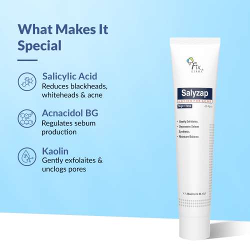 Fixderma: Salyzap Lotion Night time - 20ml Fixderma: Salyzap Lotion Night time - 20ml