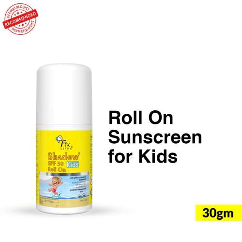 Fixderma: Shadow SPF 50 Kids Roll On Sunscreen PA+++ - 30gm