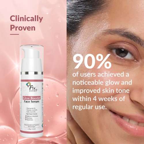 Fixderma: Glow Booster Face serum with 5% Niacinamide Skin Brightening Serum - 30g