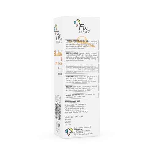Fixderma: Shadow RX Sunscreen SPF 55+ Gel PA+++  - 75gm