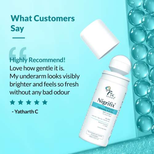 Fixderma: Nigrifix Underarm Roll on with Lactic & Kojic Acid -  60ml