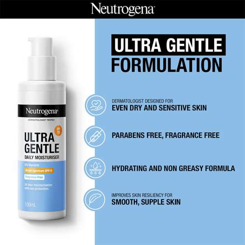 Neutrogena: Ultra Gentle Daily Face Moisturizer SPF 15 100ml