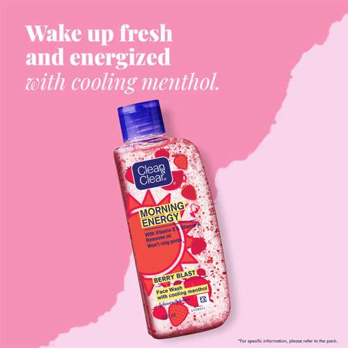 Clean & Clear: Morning Energy Berry Blast Face Wash 100ml