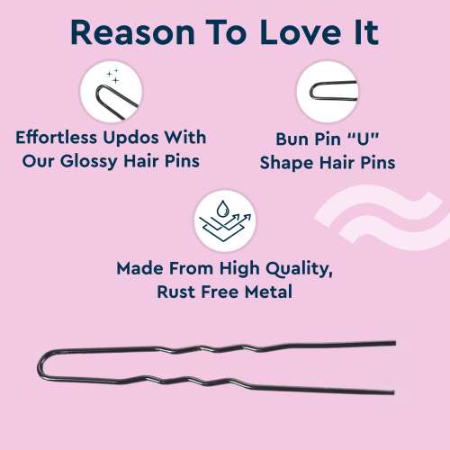 GUBB: Hair Pin 4.5Cm Curve 24Pcs/Set