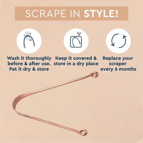 GUBB: Tongue Cleaner Copper (Round)