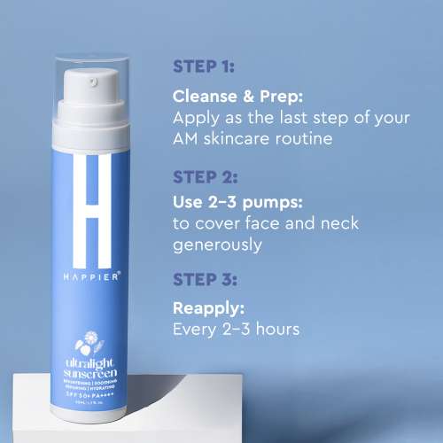 Happier: Sun-days Ultralight Sunscreen Gel SPF 50 PA++++ - 50ml