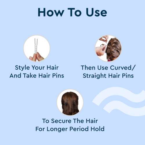 GUBB: Hair Pin 4.5Cm Curve 24Pcs/Set