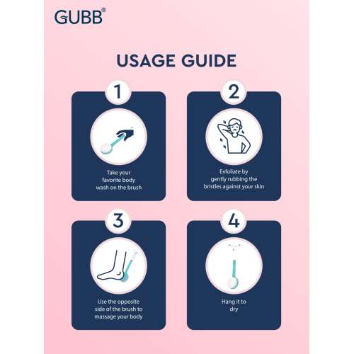 GUBB: Bath Brush With Long Handle