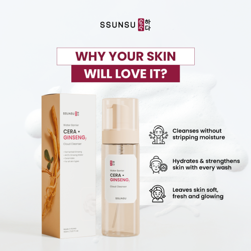 SSUNSU: Cera.Ginseng Cloud Cleanser