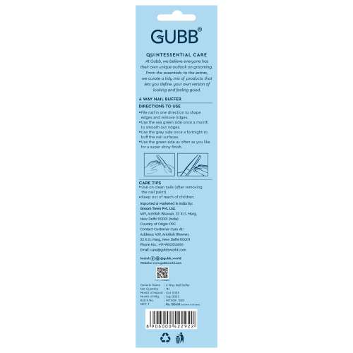 GUBB: 4 Way Nail Buffer