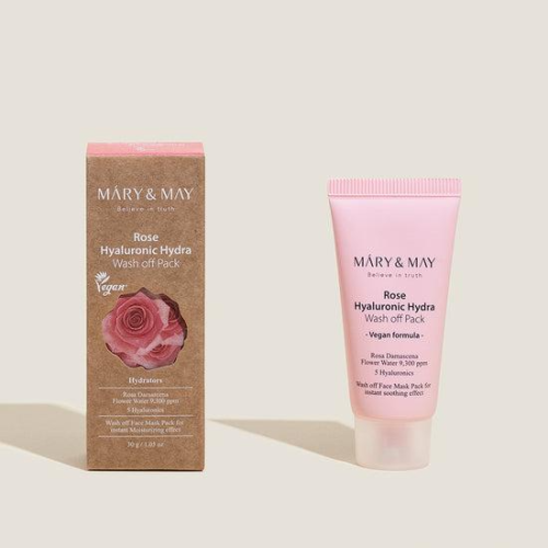 Mary&May: Rose Hyaluronic Hydra Wash off Pack 30g