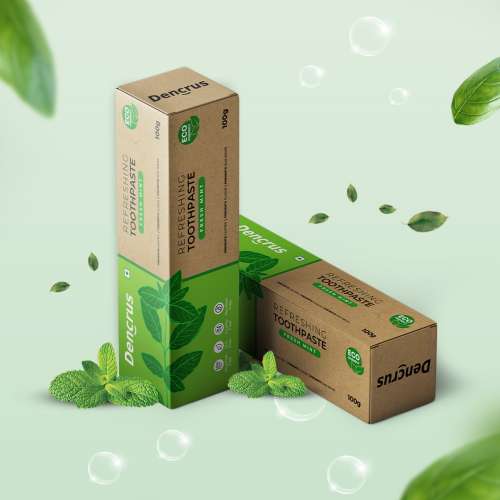 DENCRUS: Mint Toothpaste | Fluoride-Free | 100gm