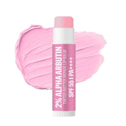Bake Cosmetics: 2% Alpha Arbutin Tinted Lip Balm SPF 55 PA++++ + Niacinamide - For Pigmented, Dry & Chapped Lips