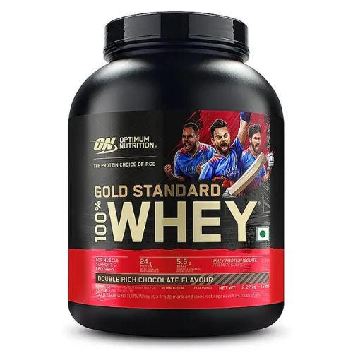 Optimum Nutrition: Gold Standard 100% Whey Protein Powder - 5lbs - Double Rich Chocolate