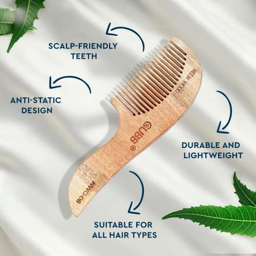 GUBB: Neem Comb With Small Handle
