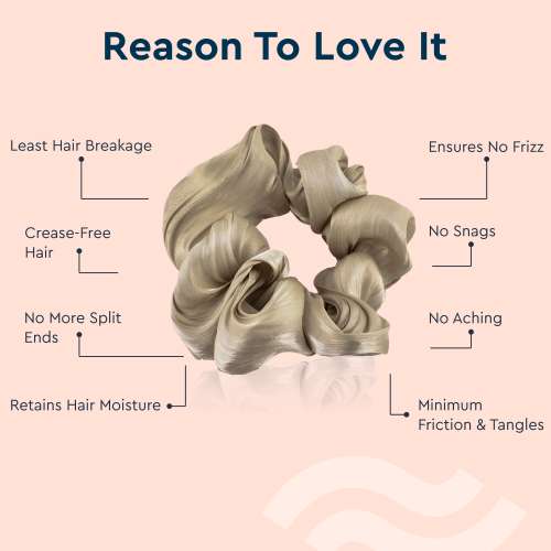 GUBB: Satin Scrunchie Brown