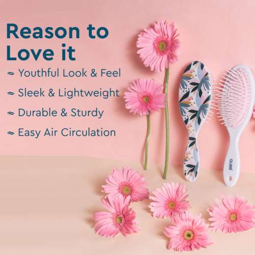 GUBB: Oval Hair Brush - Tropical Bloom