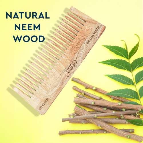 GUBB: Wide Teeth Neem Comb