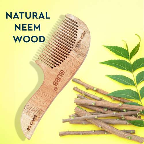 GUBB: Neem Comb With Small Handle