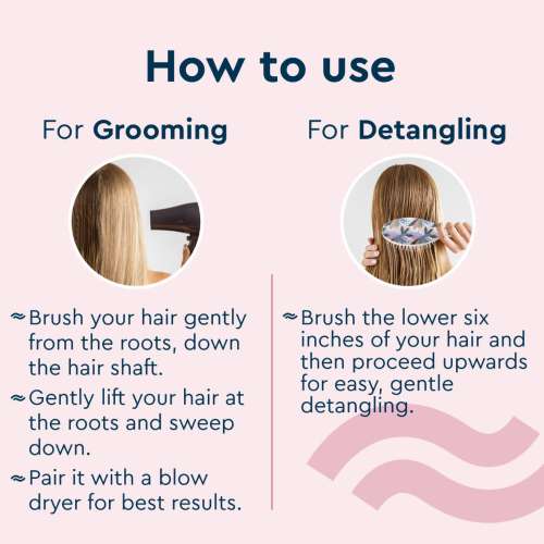 GUBB: Oval Hair Brush - Tropical Bloom