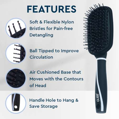 GUBB: Paddle Hair Brush Medium Vogue Range