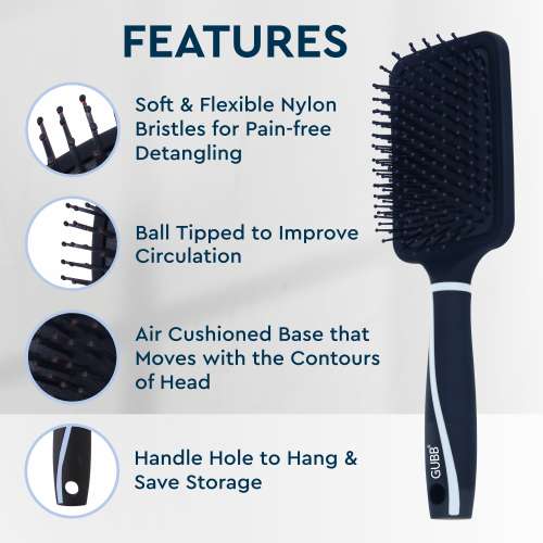 GUBB: Paddle Hair Brush large Vogue Range