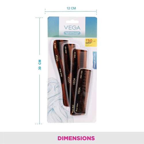 VEGA: Set of 4 Hand Made Comb