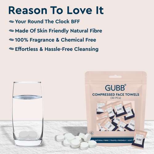 GUBB: Compressed Face Towel