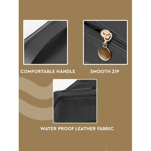 GUBB: Multifunctional Travel Makeup Bag - Black