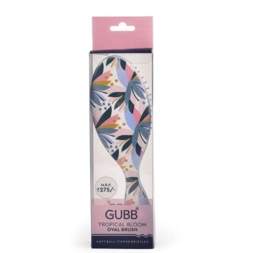 GUBB: Oval Hair Brush - Tropical Bloom