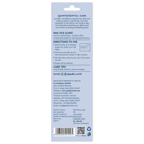 GUBB: Metal Nail Filer Luxe