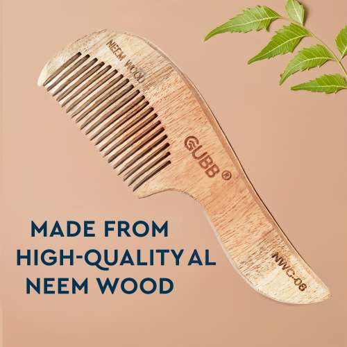 GUBB: Neem Comb With Small Handle