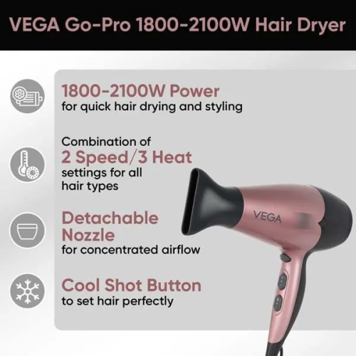 VEGA: Go-Pro 2100 Hair Dryer