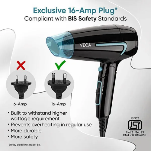 VEGA: U-Style 1600 Watts Hair Dryer