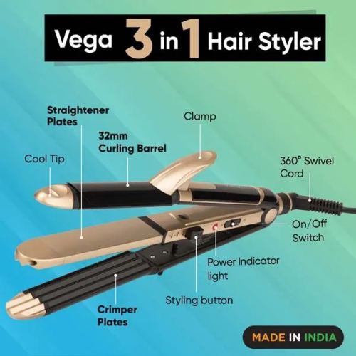 VEGA: 3-in-1 Hair Styler