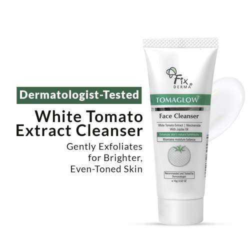 Fixderma: Tomaglow Face Cleanser with White Tomato Extract 4% Niacinamide Skin Brightening face wash 15gm