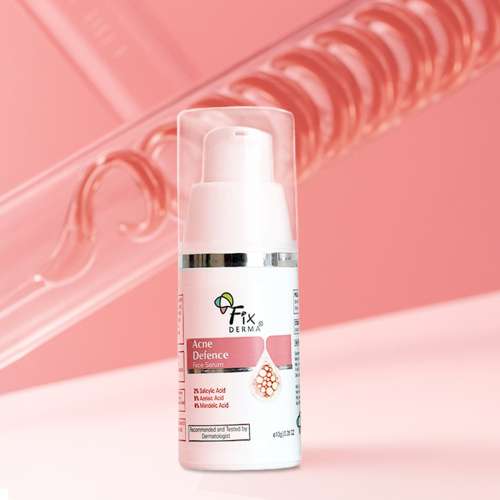 Fixderma: Acne Defence Face Serum with 2% Salicylic Acid & 4% Mandelic Acid Anti Acne Face Serum 10ml