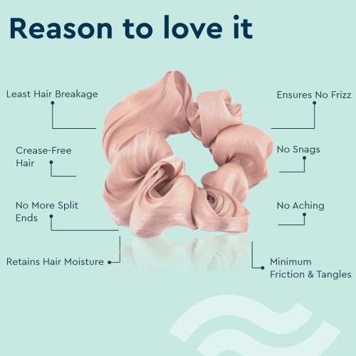 GUBB: Satin Scrunchie Rose Gold