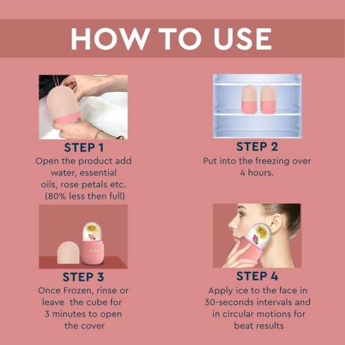 GUBB: Ice Roller Face Massager - Pink