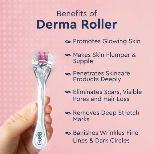GUBB: Derma Roller Transparent Pink