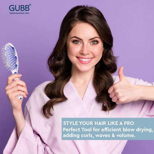 GUBB: Scottish Range Oval Cushioned Mini Hair Brush