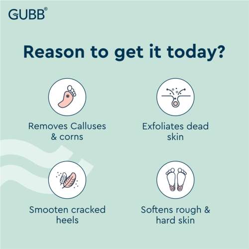 GUBB: Pumice Stone For Feet Dead Skin Removal With Grip